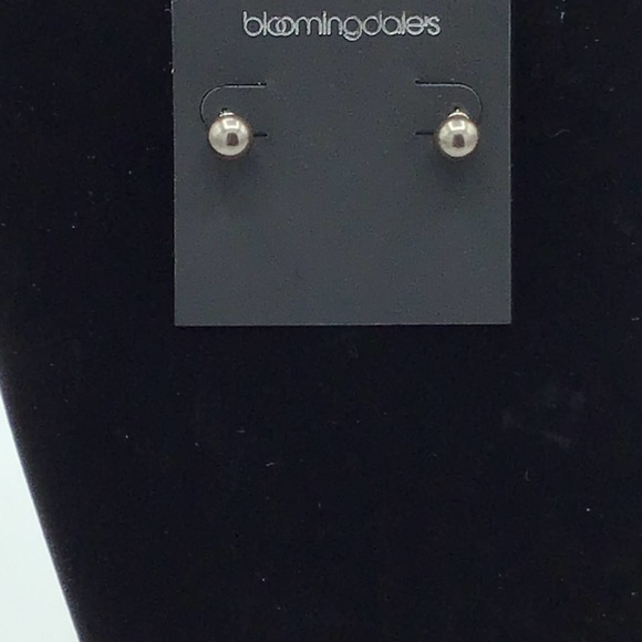 Bloomingdale's Jewelry - Bloomingdales Black Metal Post Earrings